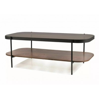 Стол журнальный SIGNAL PRIMA A орех/черный мат 120/58